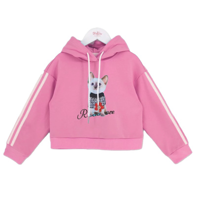 Свитшот для девочки Deloras DLS 19852 розовый 1